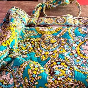 Vera Bradley retired pattern peacock medium tote bag